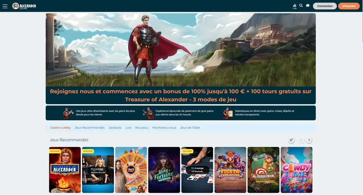 Sécurité De La Connexion Sur Alexander Casino Sécurité De La Connexion Sur Alexander Casino